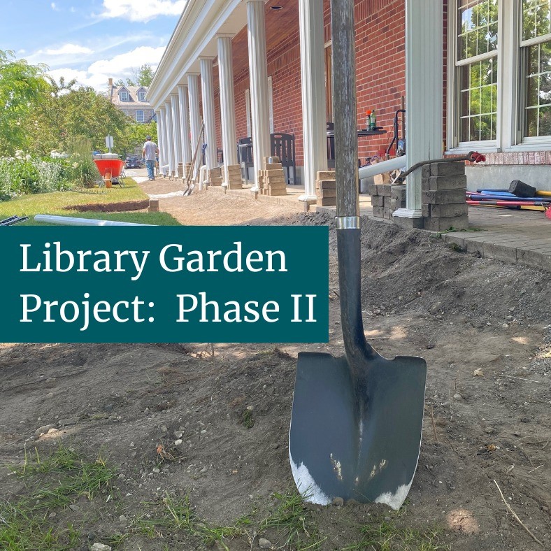 library garden improvements in progress