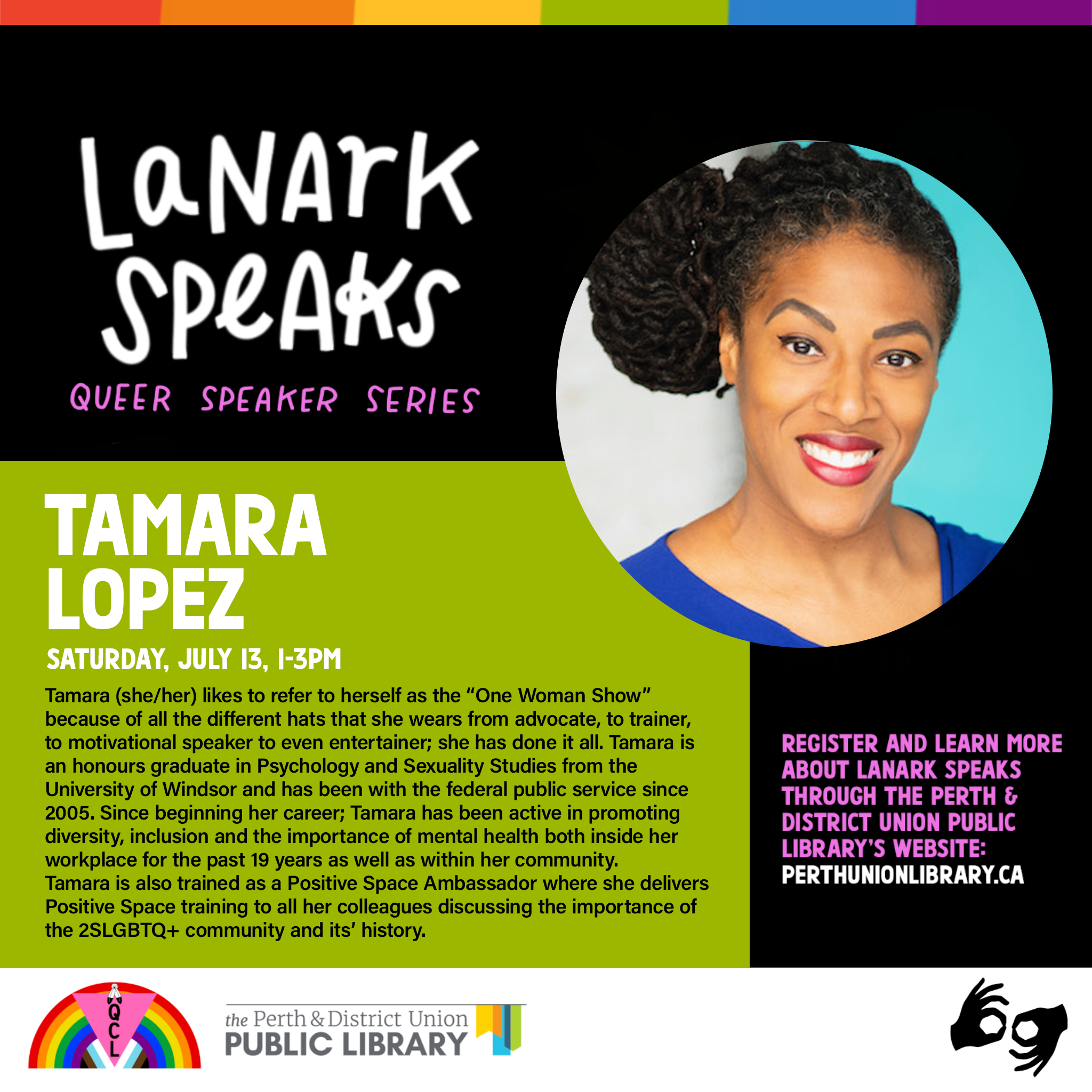 Lanark Speaks: Tamara Lopez